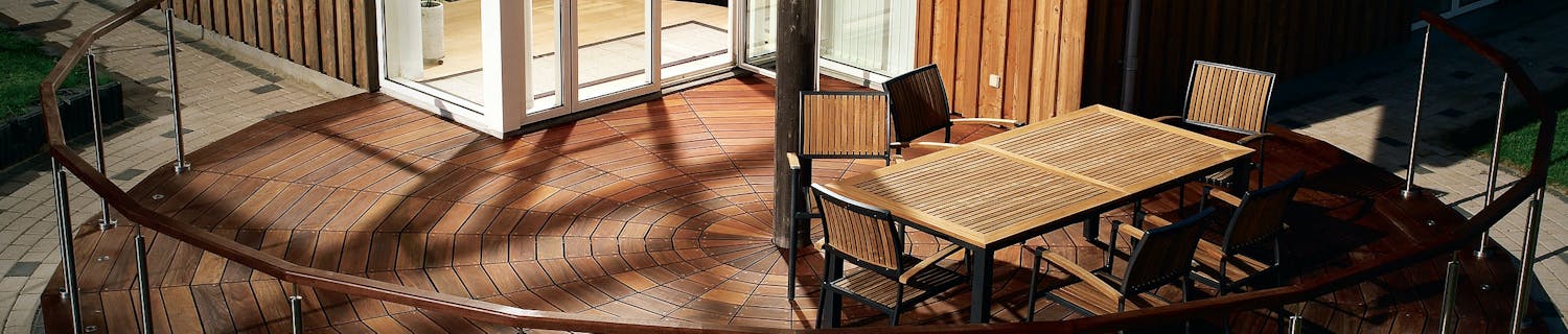 Byg en rund træterrasse